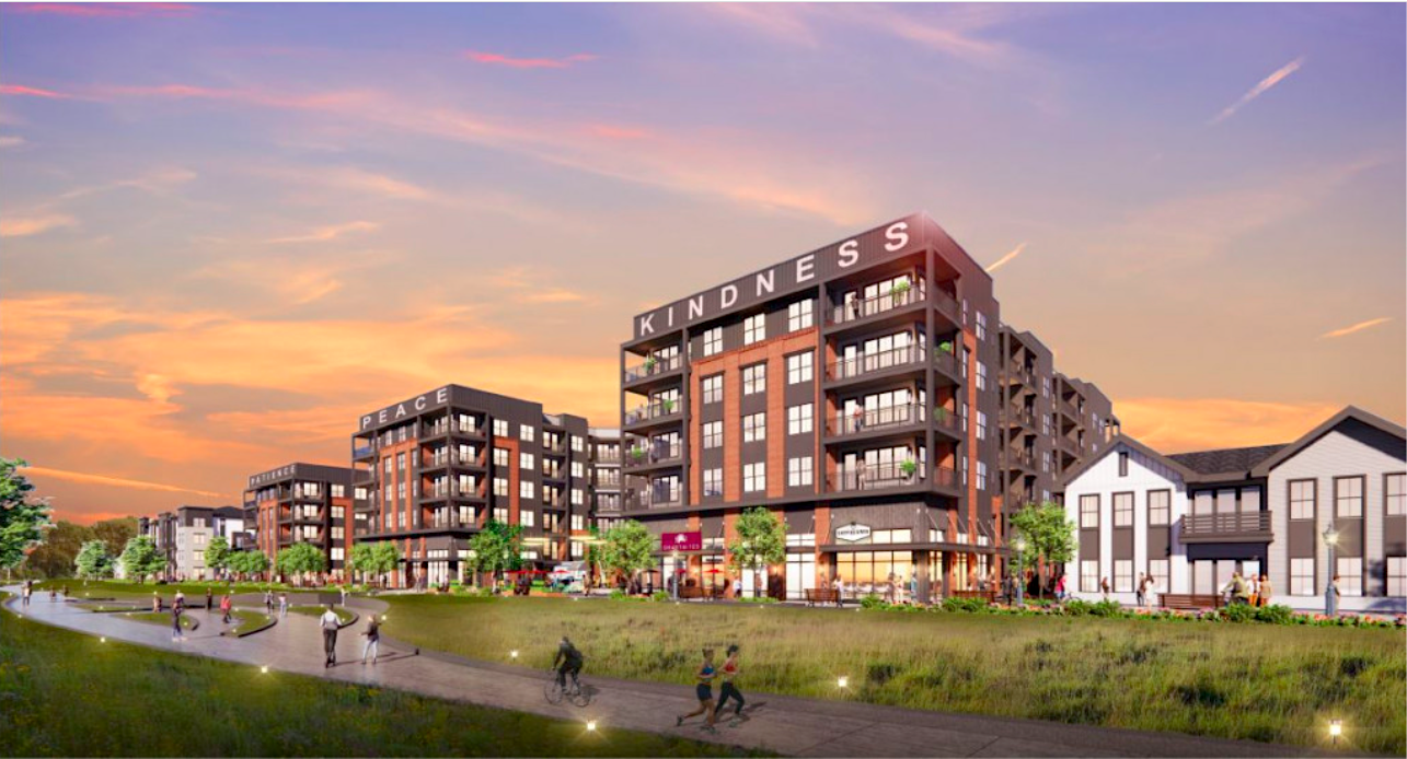 Renderings: Revised, multifaceted project advances near Renderings: Revised, multifaceted project advances near